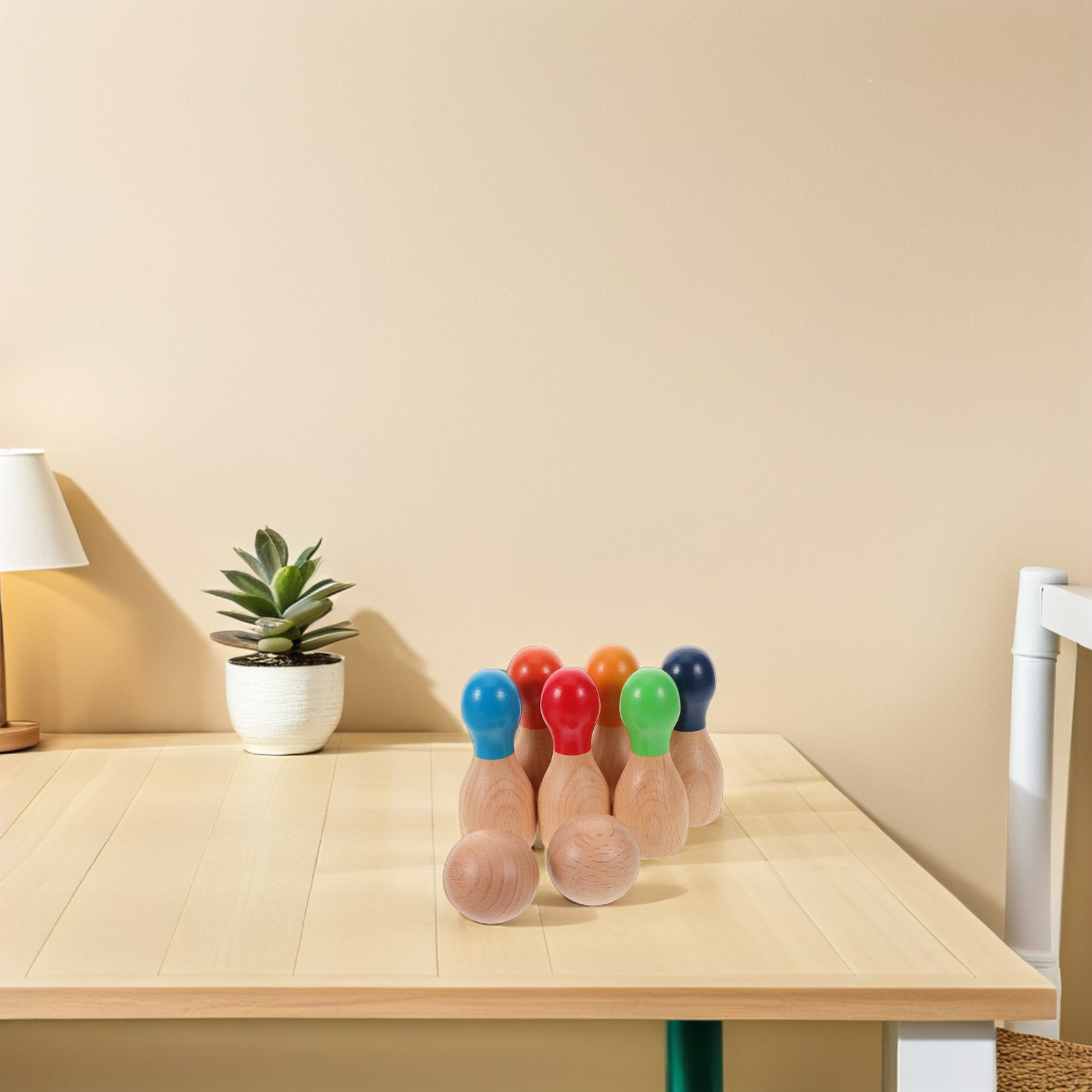 1Set Kids Wooden Rainbow Bowli - Kids Outdoor Wooden Playset recension och pris