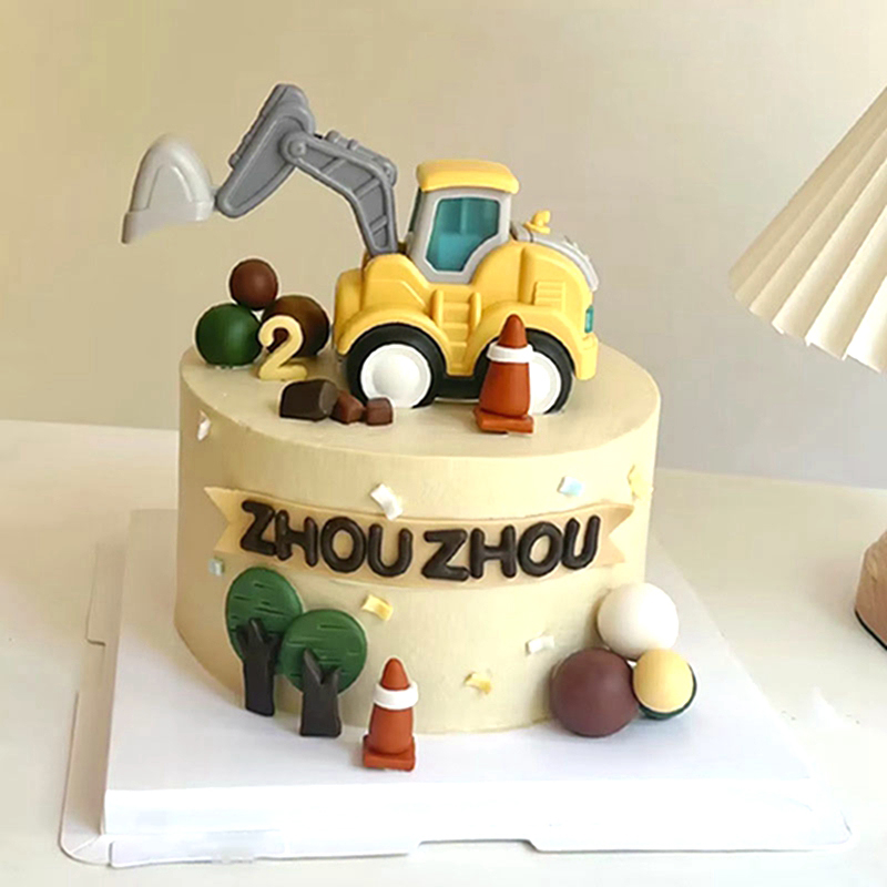 Construction Cake Toppers Birt - Kids Outdoor Excavator recension och pris