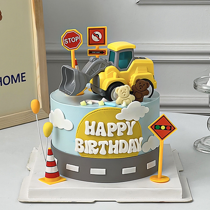 Construction Cake Toppers Birt - Kids Outdoor Excavator recension och pris