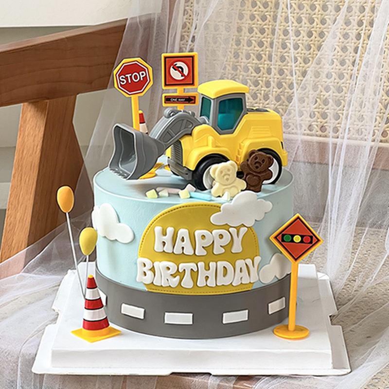 Construction Cake Toppers Birt - Kids Outdoor Excavator recension och pris