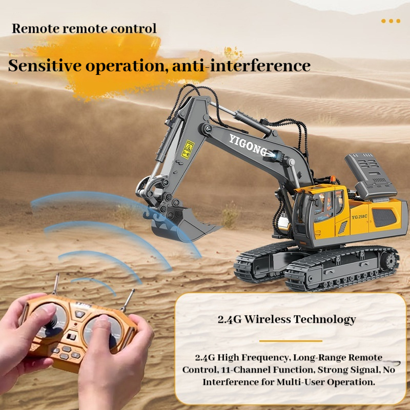 YIGONG Alloy Remote Control En - Kids Outdoor Excavator recension och pris