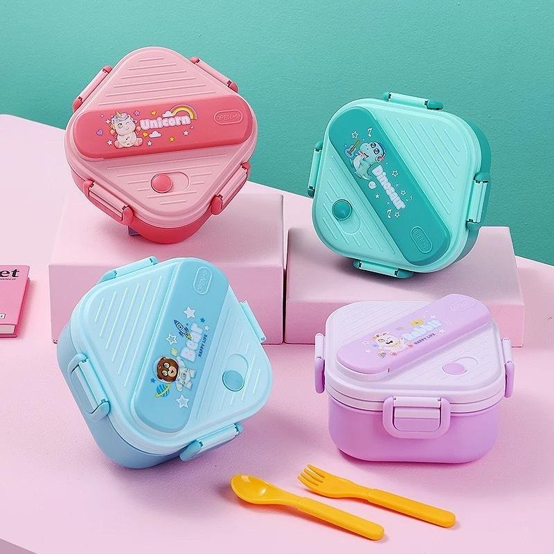 3 Compartment Cartoon Kids Lun - Kids.Outdoor Utensils recension och pris