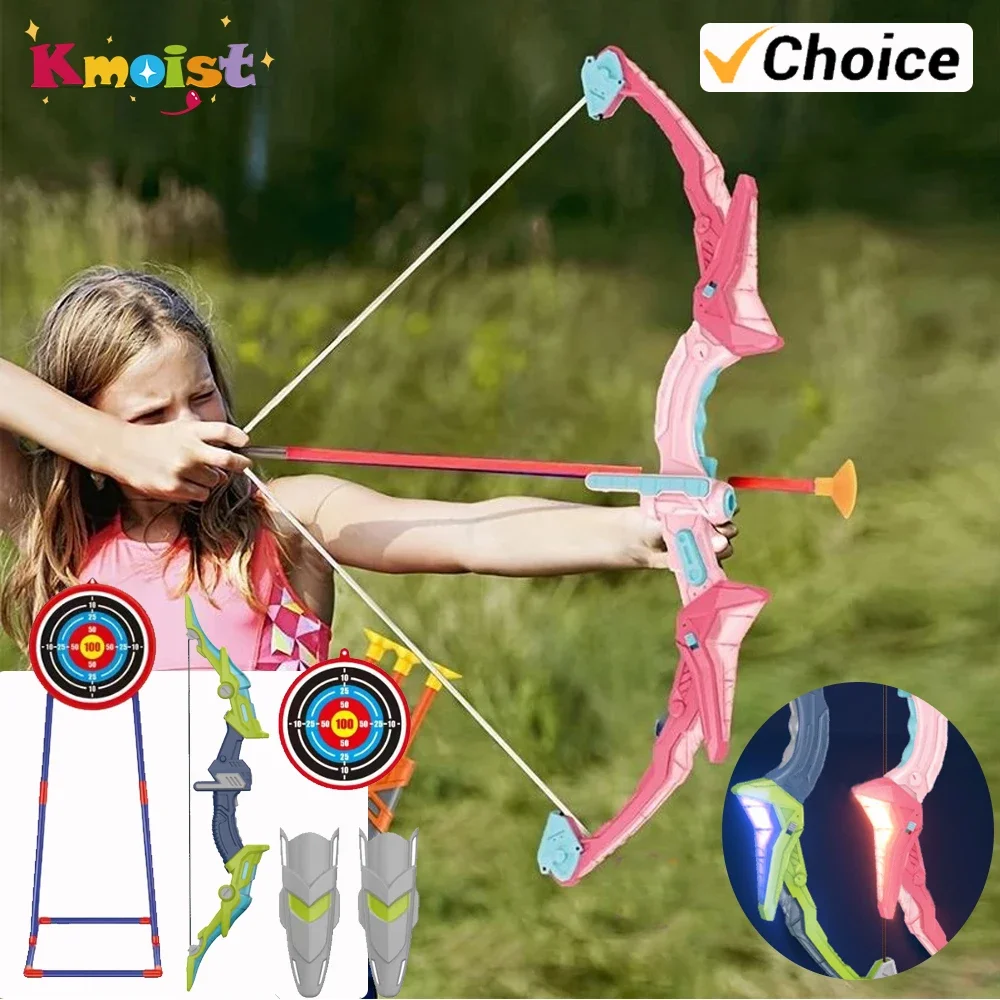 Bow and Arrow Set Light Up Arc - Kids Outdoor Archery Set recension och pris