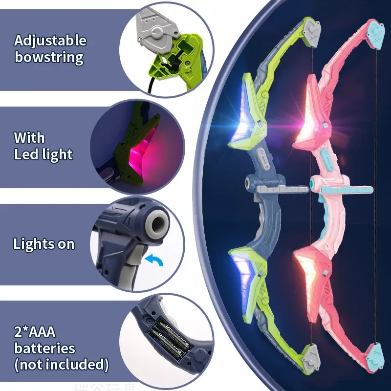 Bow and Arrow Set Light Up Arc - Kids Outdoor Archery Set recension och pris