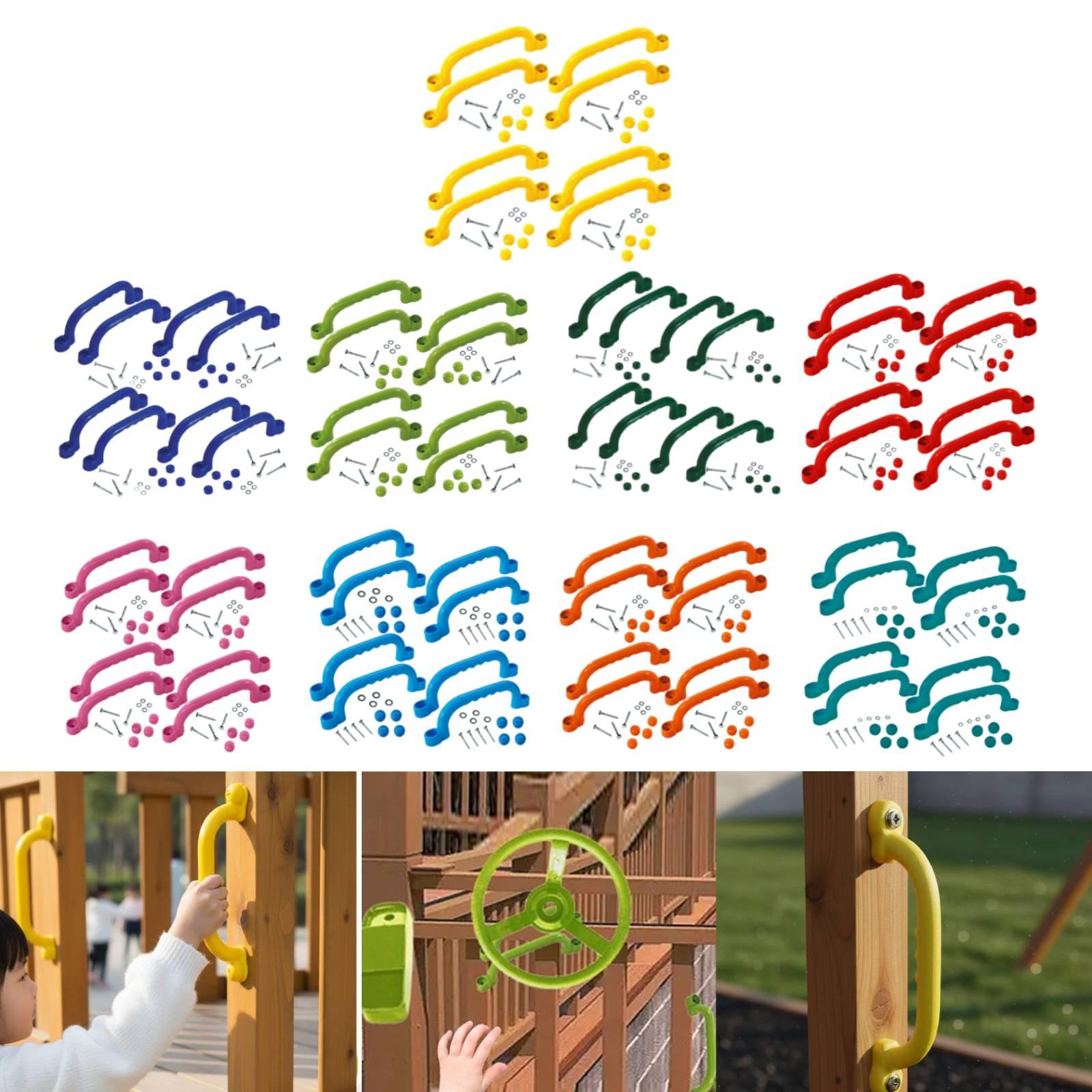 8Pcs Climbing Frame Handles Ea - Kids Outdoor Playhouse recension och pris