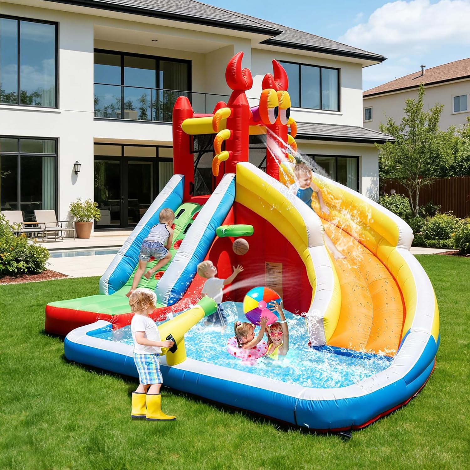 Large Inflatable Bounce House  - Kids Outdoor Climbing recension och pris