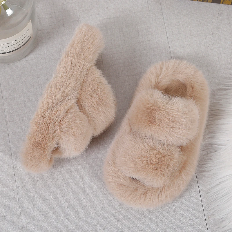 Girls Winter Fur Slippers Clas - Kids Indoor Outdoor Slippers recension och pris