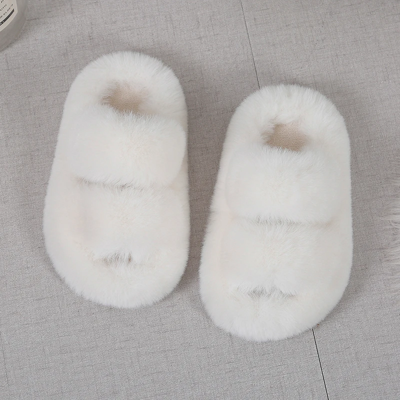 Girls Winter Fur Slippers Clas - Kids Indoor Outdoor Slippers recension och pris