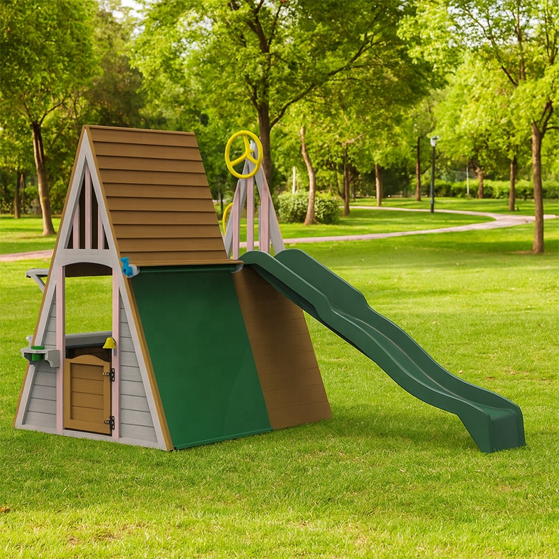 Kids Outdoor Playground Equipm - Kids Outdoor Playhouse recension och pris
