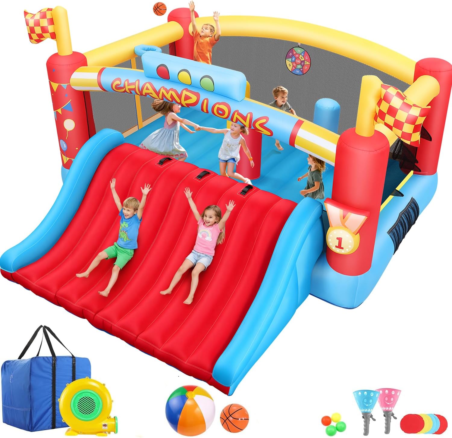 13FT Big Inflatable Bounce Hou - Kids Outdoor Games recension och pris
