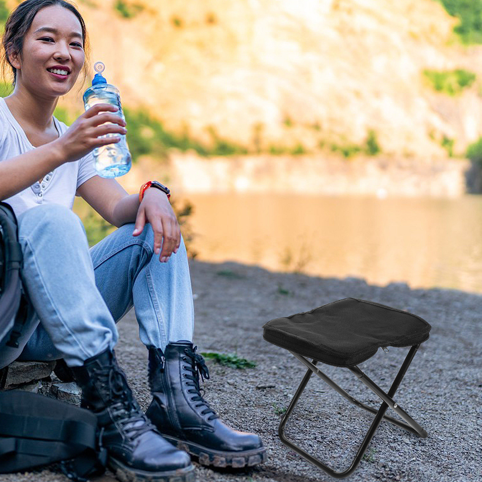 Portable Lightweight Folding M - Kids Outdoor Foldable Chair recension och pris