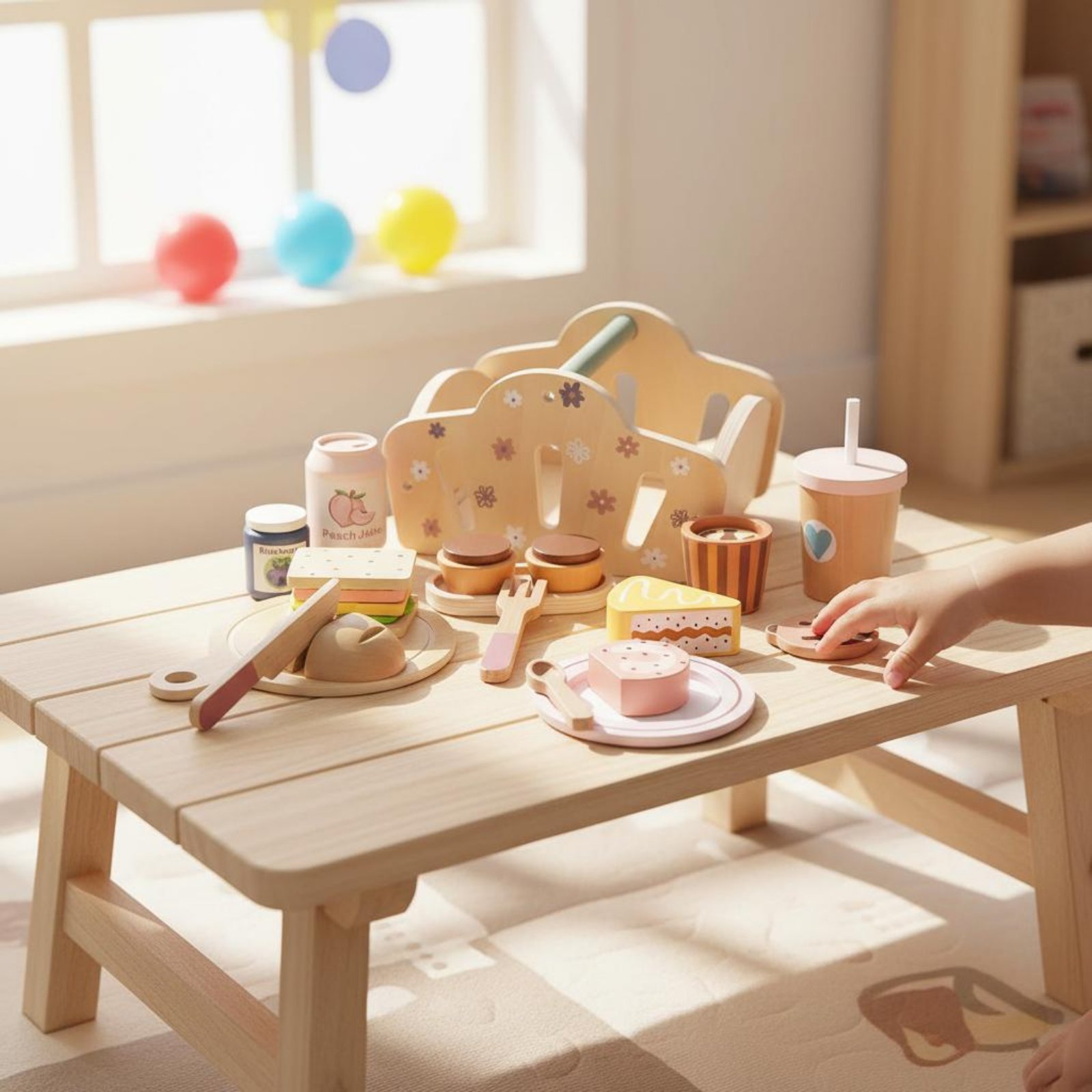 Wooden Outdoor Meal Basket Bas - Kids Outdoor Wooden Playset recension och pris