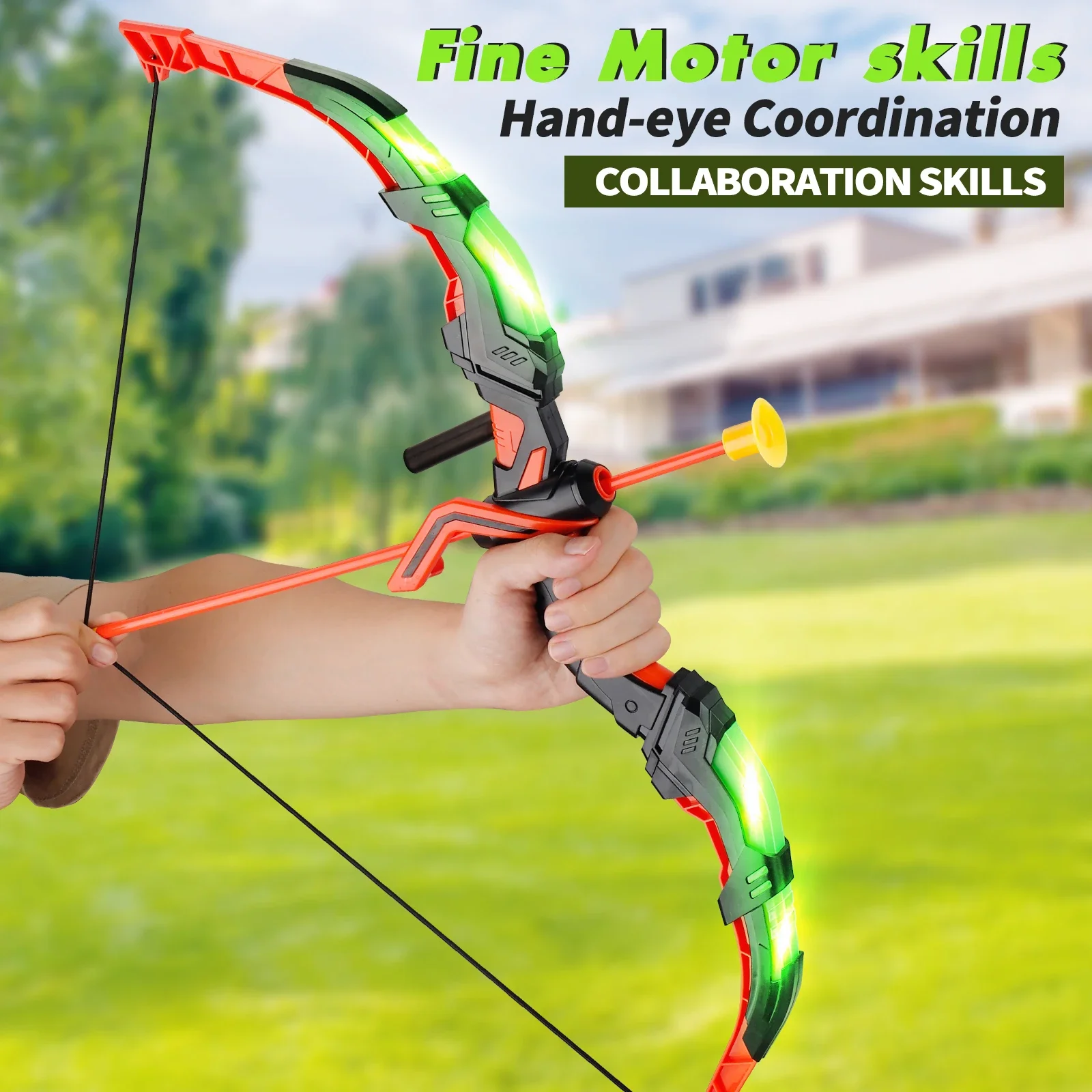 Kids LED Archery Toy Set, Hand - Kids Outdoor Archery Set recension och pris