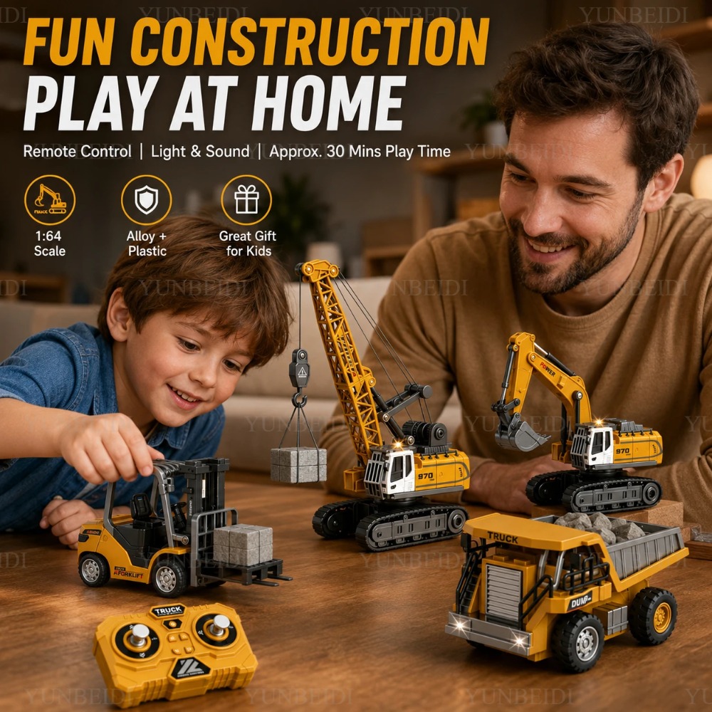 Remote Control Mini Alloy Car  - Kids Outdoor Excavator recension och pris