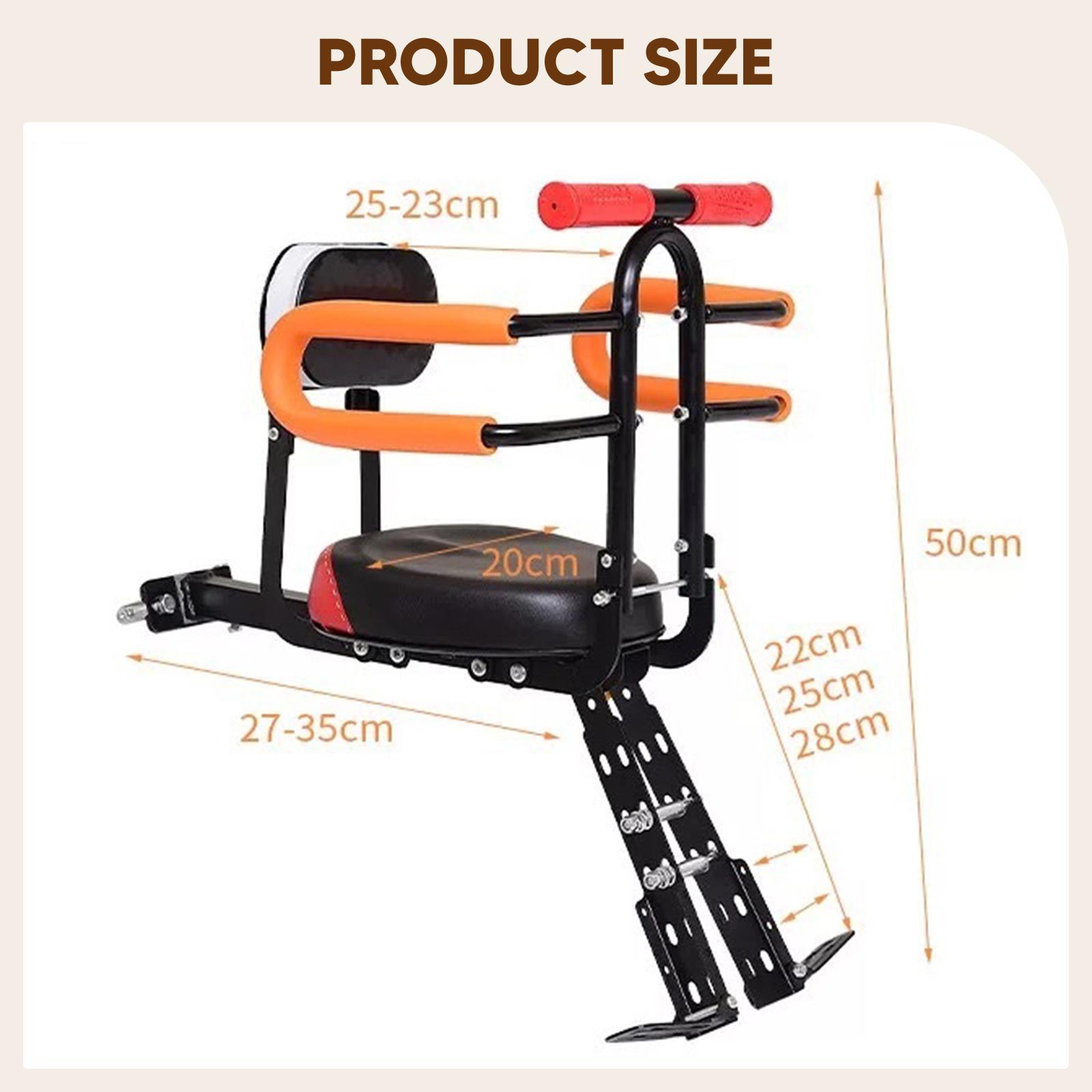 Foldable Kids Bike Seat with G - Kids Outdoor Foldable Chair recension och pris