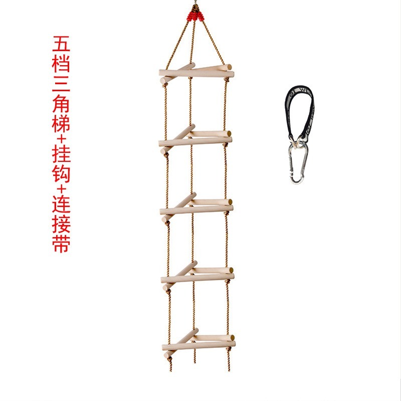 5 Rungs Single Head Wooden Tri - Kids Outdoor Ladder recension och pris