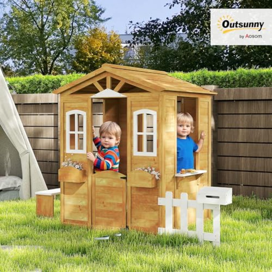 Outdoor playhouse for kids age - Kids Outdoor Playhouse recension och pris