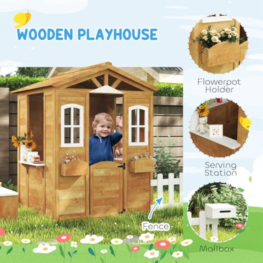 Outdoor playhouse for kids age - Kids Outdoor Playhouse recension och pris