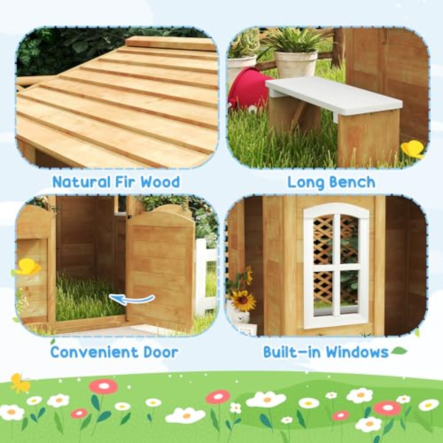 Outdoor playhouse for kids age - Kids Outdoor Playhouse recension och pris